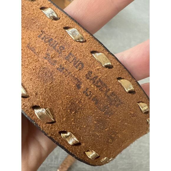 Justin tooled design belt womens - Picture 7 of 8